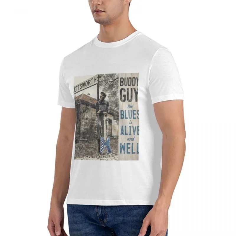 brand men cotton t-shirt buddy guy the blues Classic T-Shirt t shirts for men cotton mens clothes men short sleeve t shirts