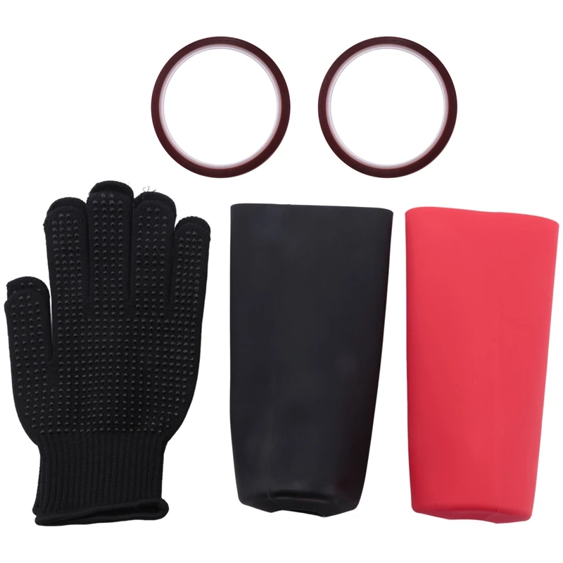 2 Pcs Sublimation Silicone Tumbler Wrap 20 Oz, 2 Pcs Glove And 2 Pcs Transfer Tapes For DIY Cup Glass Blank Sublimation