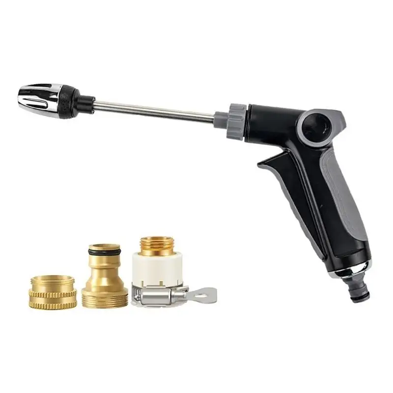 31BC Multifunction Foam Handle Nozzle Rusts Proof Metal Nozzle Hose Attachment for Deep Cleaning Patios & Outdoor Surfaces