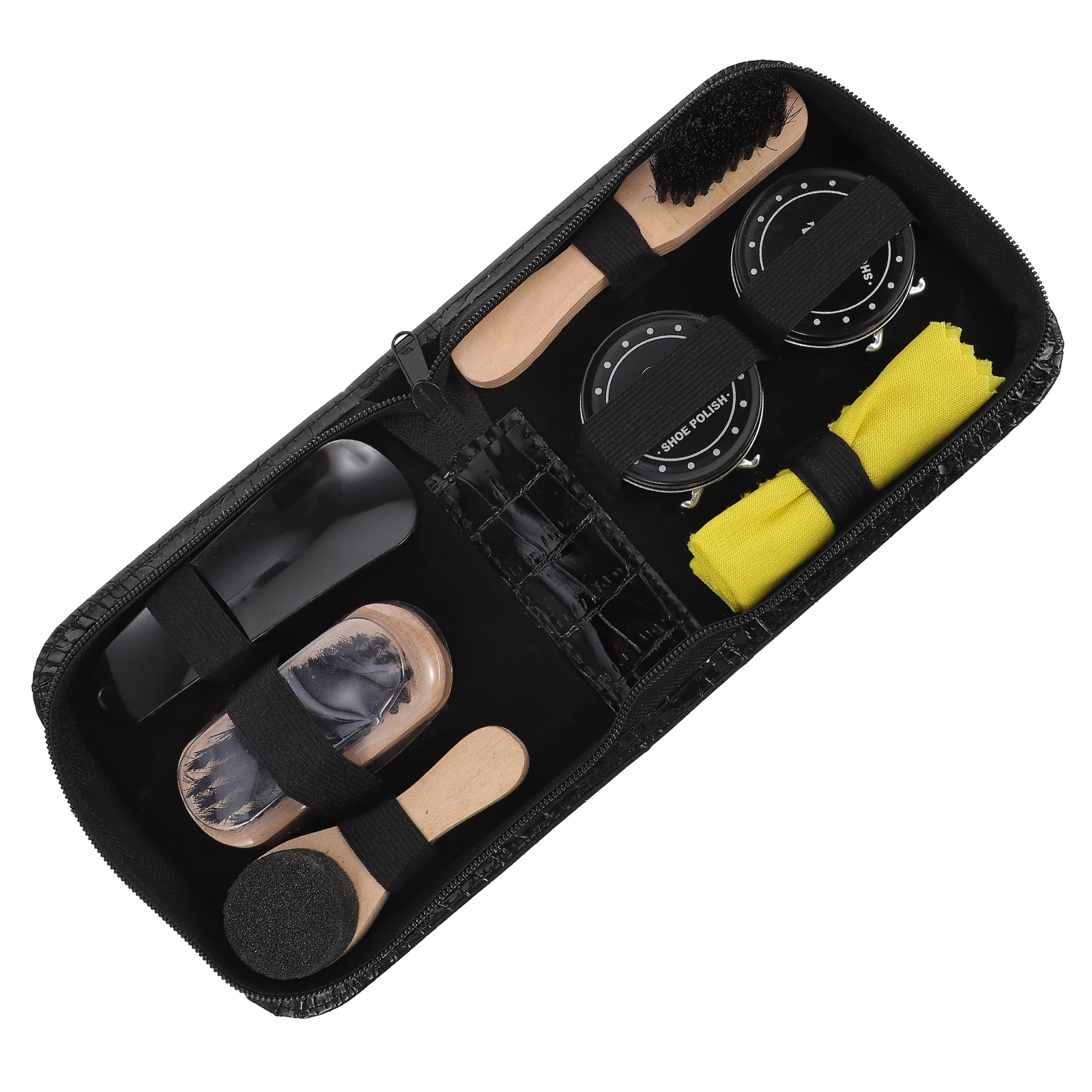 

1 Set/ Shoes Brush Portable Shoe Polish Tool Shoes Bristle Shoe Cream for Man Woman (Light Brown)