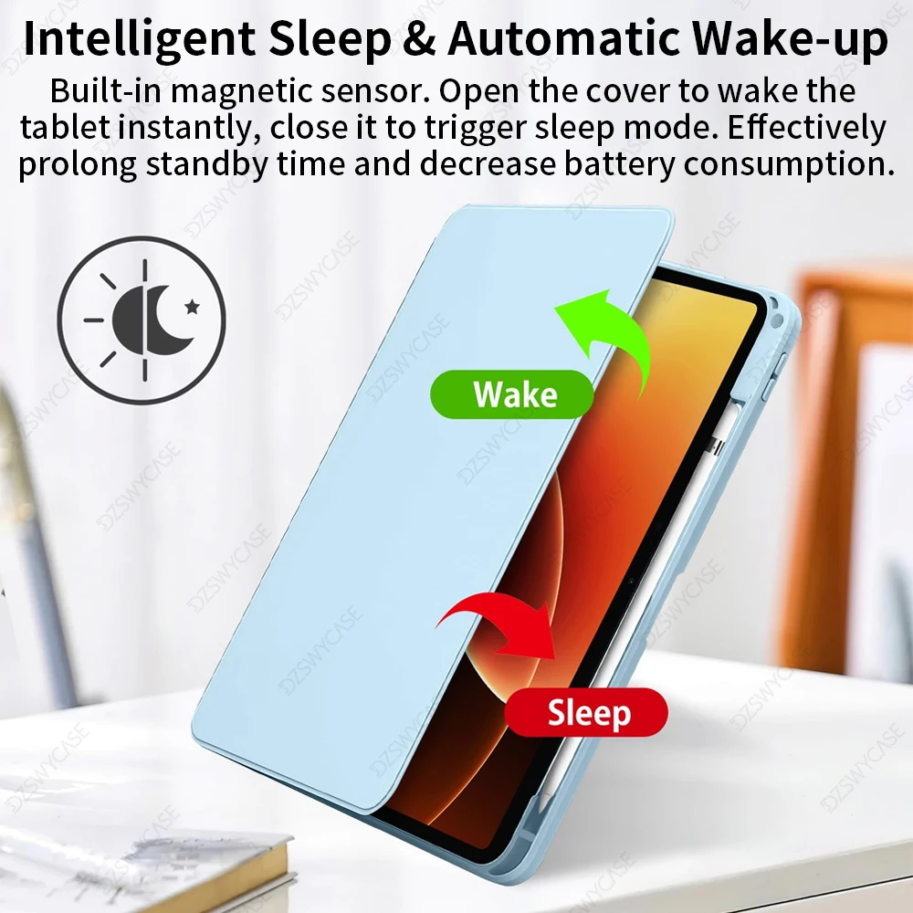 360 ° Rotierbare Smart-Hülle für XiaoMi Pad 7 8 11,2 Zoll MiPad 6 11 Zoll Redmi Pad SE 8,7 9,7 11 Pad 2 11 Pro 12,1 Funda Rotationshülle – Detail 2