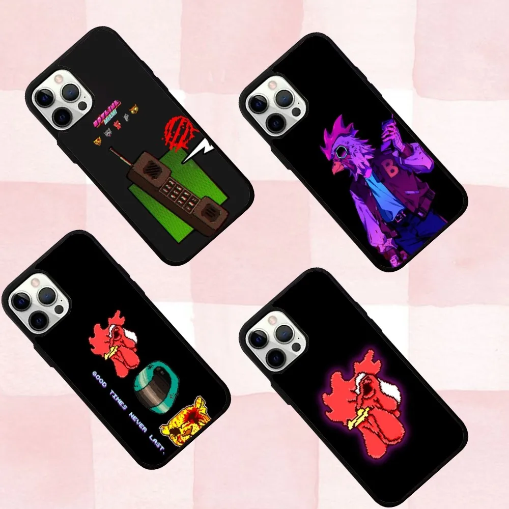 

Game Hotline M-Miami Phone Case For IPhone 16,se4,15,Pro,Max,Case 14,Plus,13,12,11 Magesafe Magnetic Wireless Charge Cover