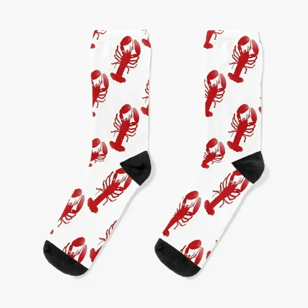 

Red Lobster Repeating Pattern Socks designer brand Non-slip cycling Toe sports Boy Socks Women's