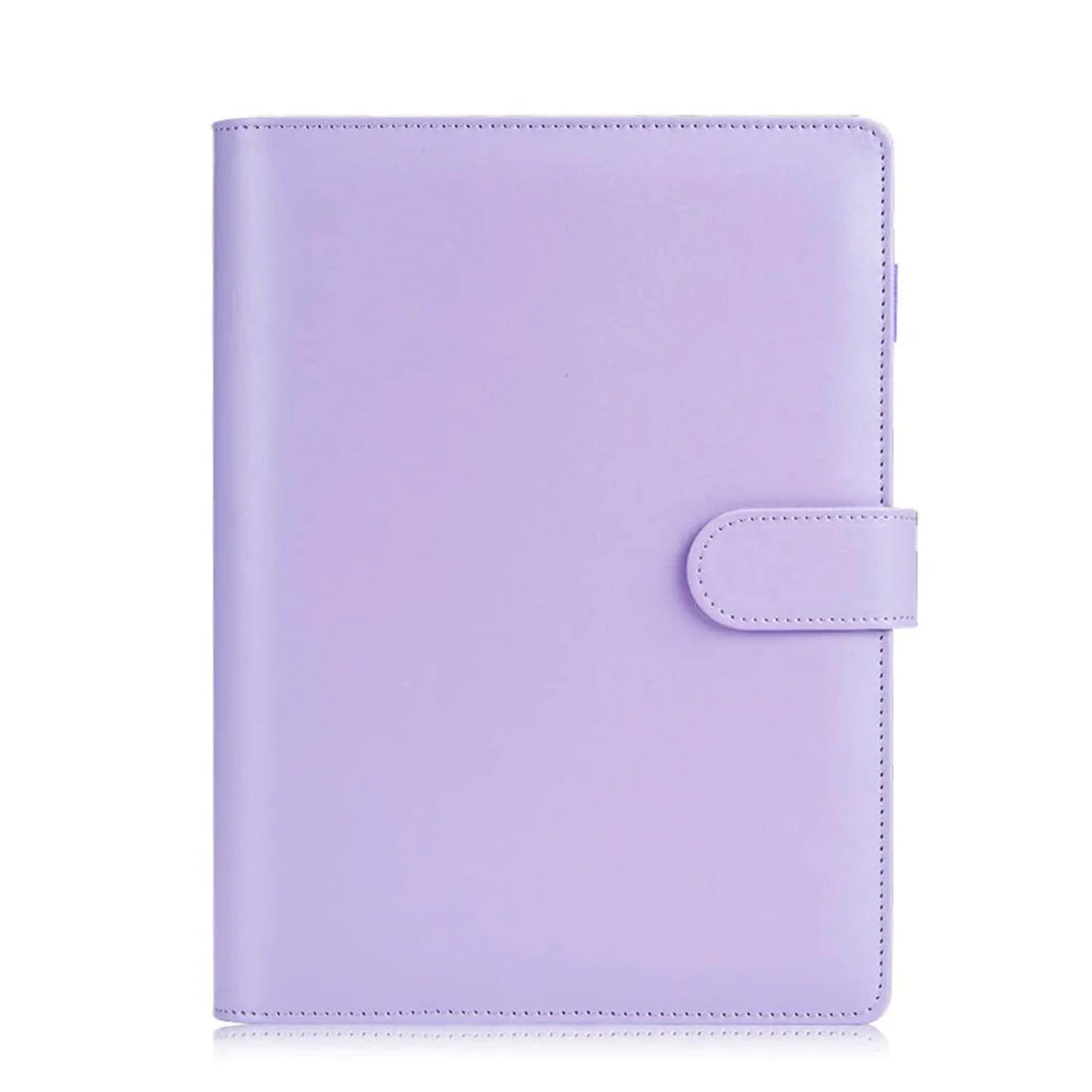 Carpeta de cuero sintético A5, cuaderno de 6 anillos con diseño elegante, organizador Personal, cubierta de carpeta con cierre de hebilla magnética