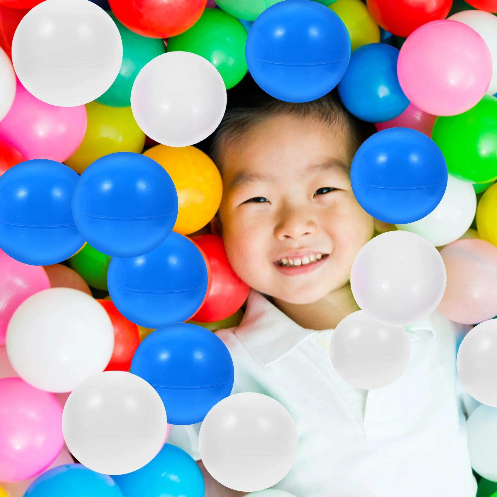 1 ensemble de balles océan anti-écrasement, durables et sûres pour enfants, jeu éducatif coloré, balles de piscine, jeu pour enfants