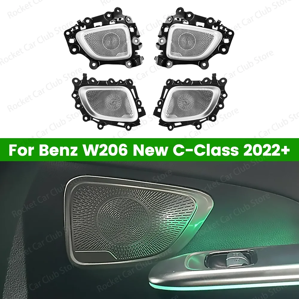 

For Mercedes Benz W206 GLC X254 C Class Car Lnterior Modification Accessories Non Luminous Door Audio Door Speaker Cover Plate