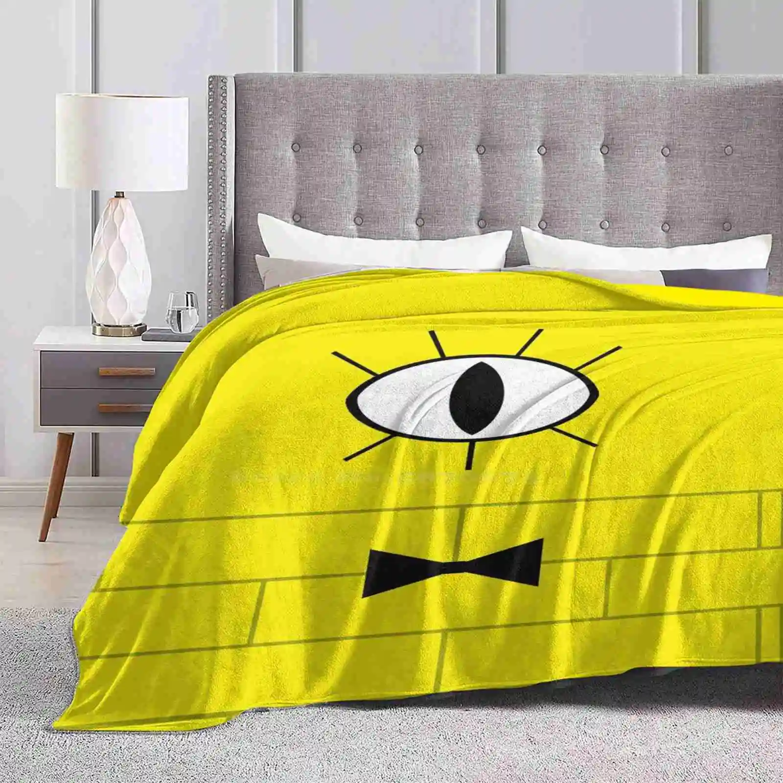 Bill Cipher Inspired Graphic Soft Warm Light Thin Blanket Bill Cipher Inspired Graphic