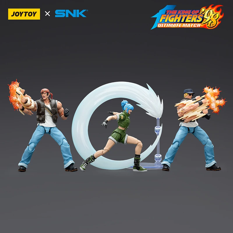 

JOYTOY Action Soldier 1/18 KOF'98UM Ikari Warriors Team Action Figure Military Model Trio Game Character Collection Toy Gift New