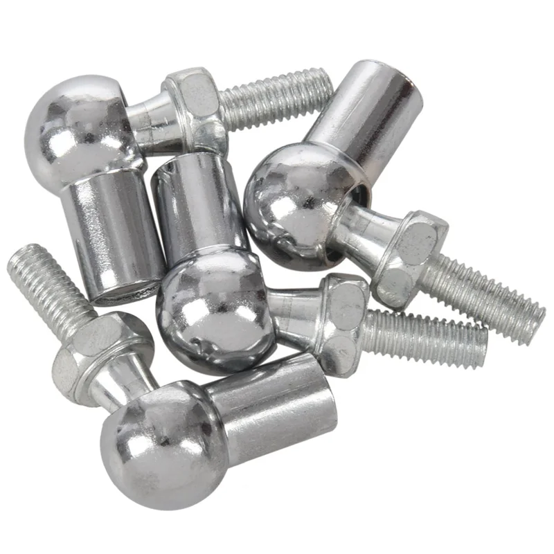 AB47-6Mm Male Female Thread L Shaped Ball Joint Rod End Bearings 12Pcs