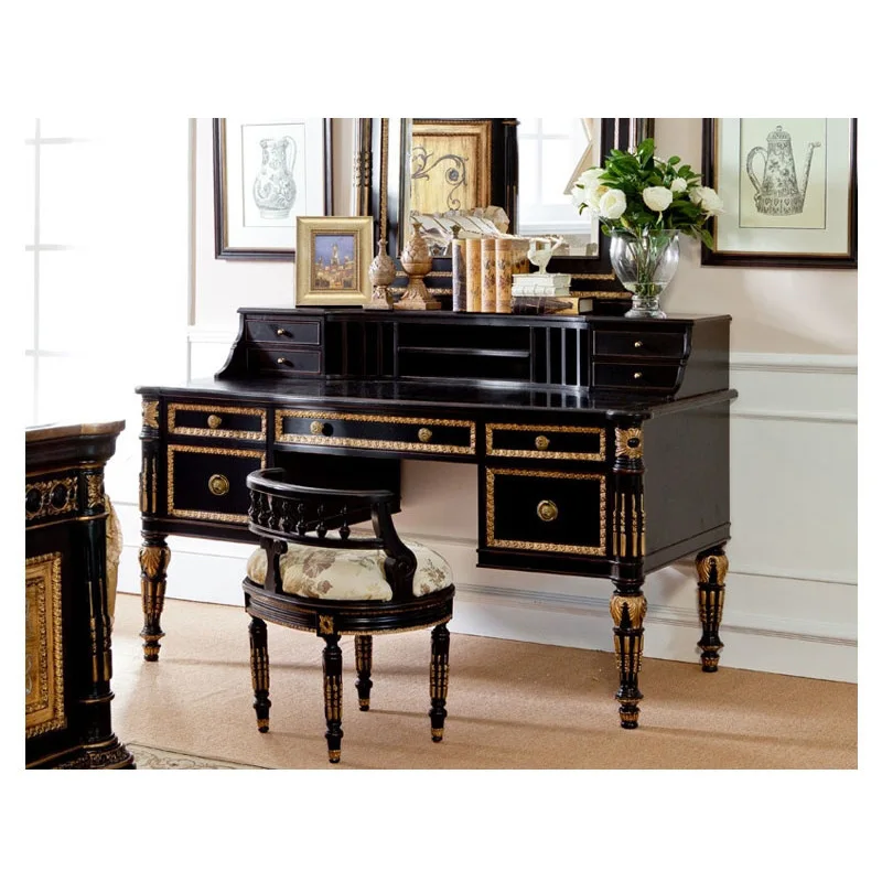 European dresser bedroom multi-functional decoration table and chair combination furniture