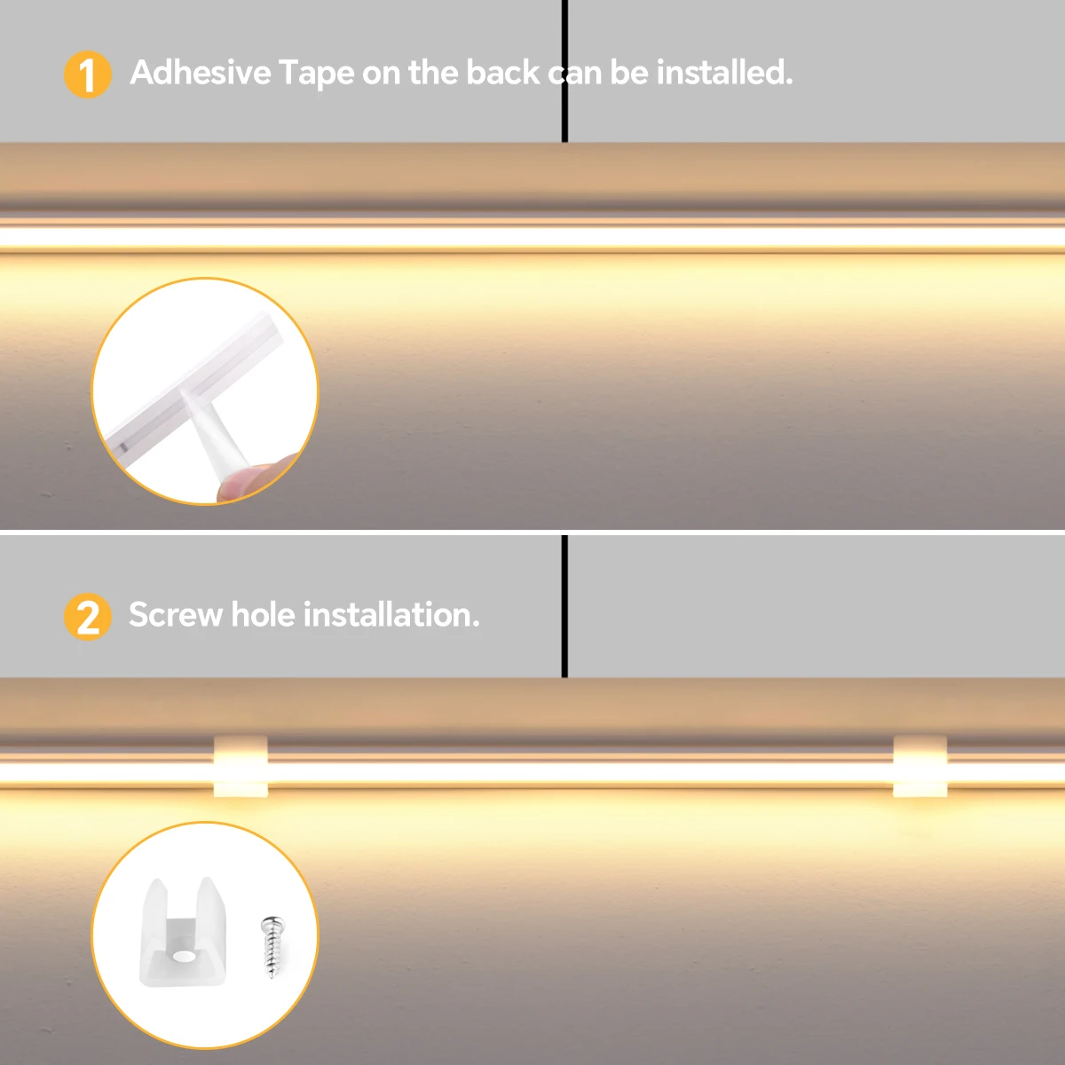 مدهش! أحدث COB LED قطاع ضوء 24 فولت مشرق ذاتية اللصق النيون الشريط مع لوحة الخشب اختراق اللمس الاستشعار عكس الضوء التبديل