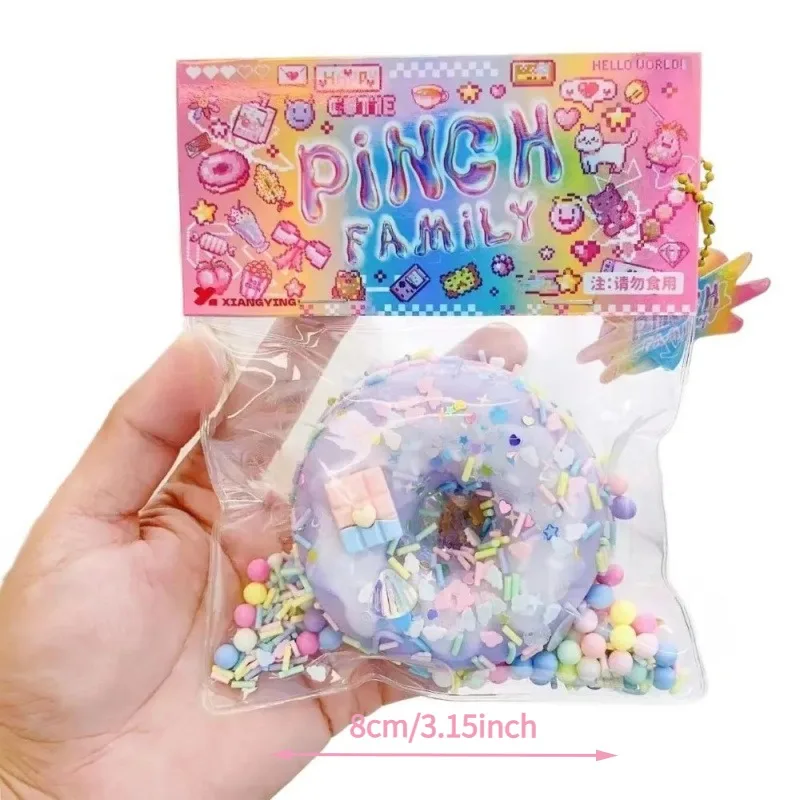 Taba Squishy Cake Donut Juguete para aliviar el estrés, juguetes sensoriales extragrandes para niños y adultos, relajación de la ansiedad, regalo para apretar