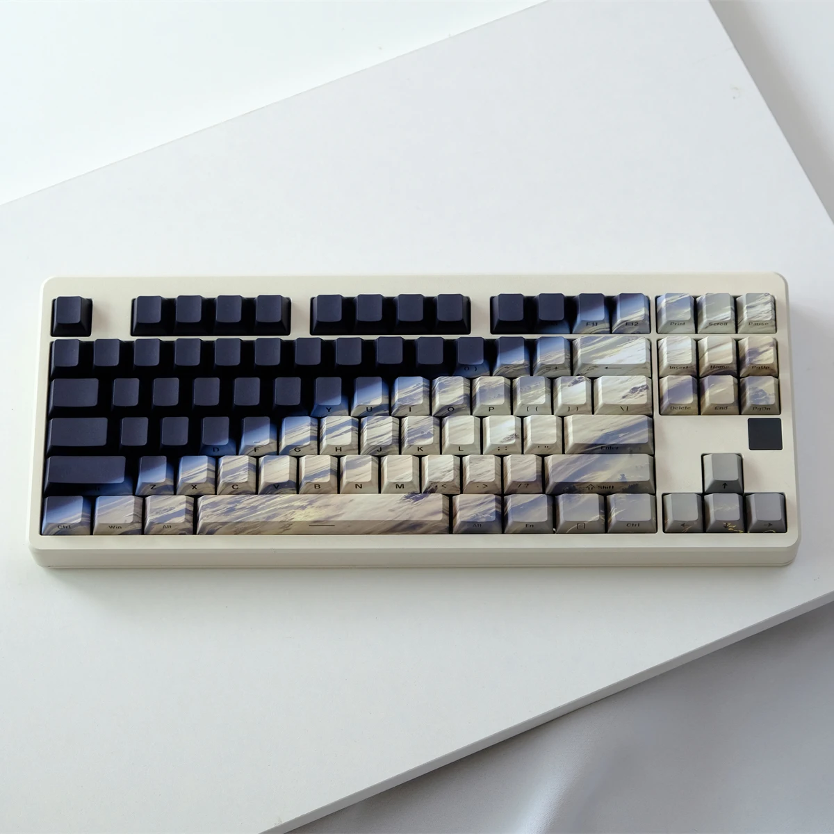 

130 Keys the Earth Theme 5 Side Dye Sub PBT Keycap Shine Through Side-lit Keycaps Cherry Profile for MX Switches Gaming Keyboard