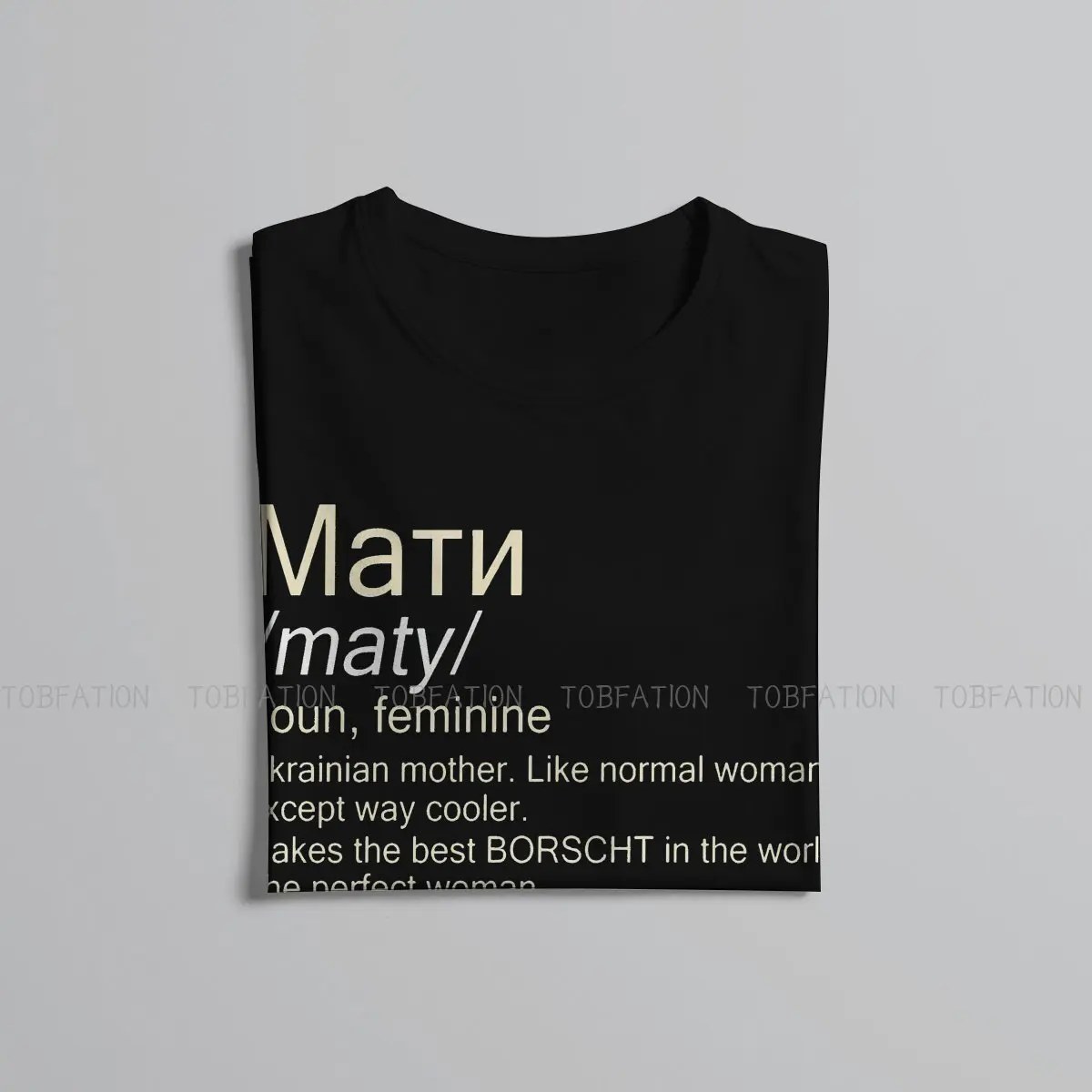 Russia and Ukraine TShirt for Men Maty Ukrainian Mother Basic Leisure Tee T Shirt Novelty Trendy Fluffy