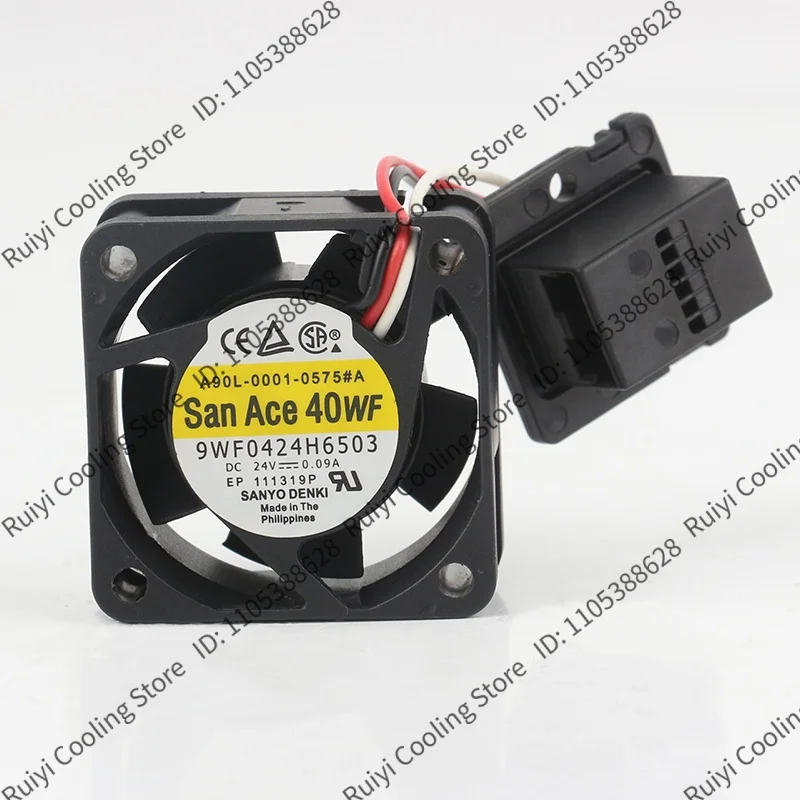 Fanuc double ball bearing three-wire  Sanyo cooling fan 5V 12V 48V DC 24V 0.09A AC EC 4020 40X40X20MM 4CM 9WF0424H6503