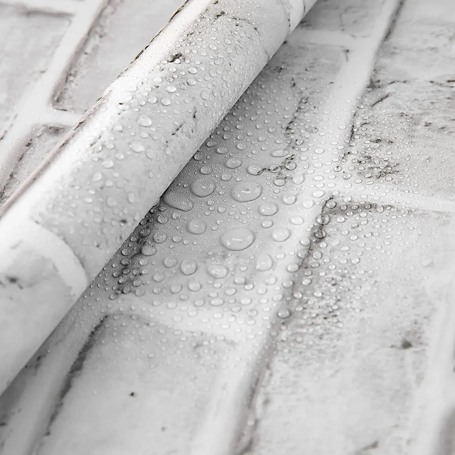 3m White Brick Peel and Stick Waterproof Stickers for Home Wall Decor Vinyl Self Adhesive Removable Wallpaper for Bedroom Walls