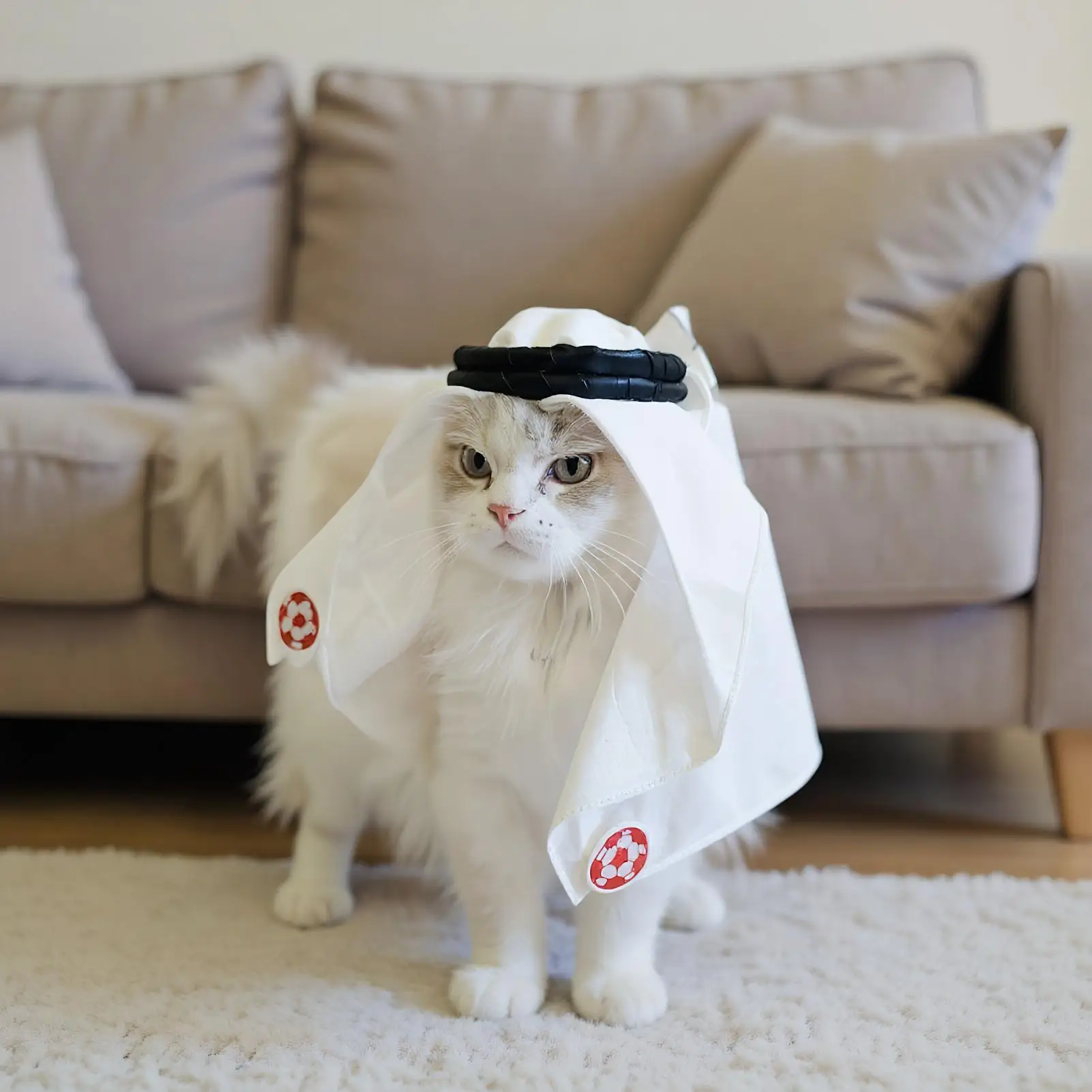 

Костюм с повязкой на голову собаки, Ближневосточная повязка на голову кошки, платье, украшение, костюм для косплея, реквизит для фотографий для собак, маленьких кошек