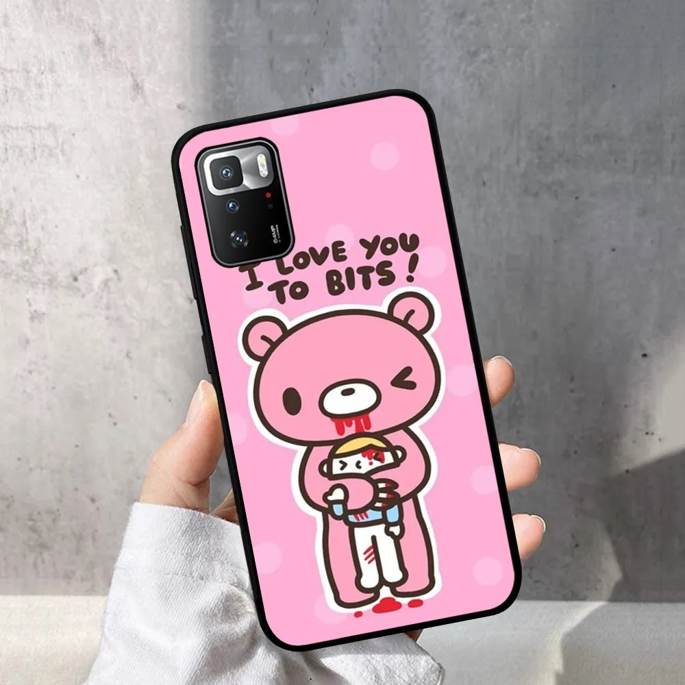 Cute G-Gloomy B-Bear Phone Case For Redmi Note 4 X 5 A 6 7 8 T 9 9S 10 11 11S 11Epro Poco M3 Pro