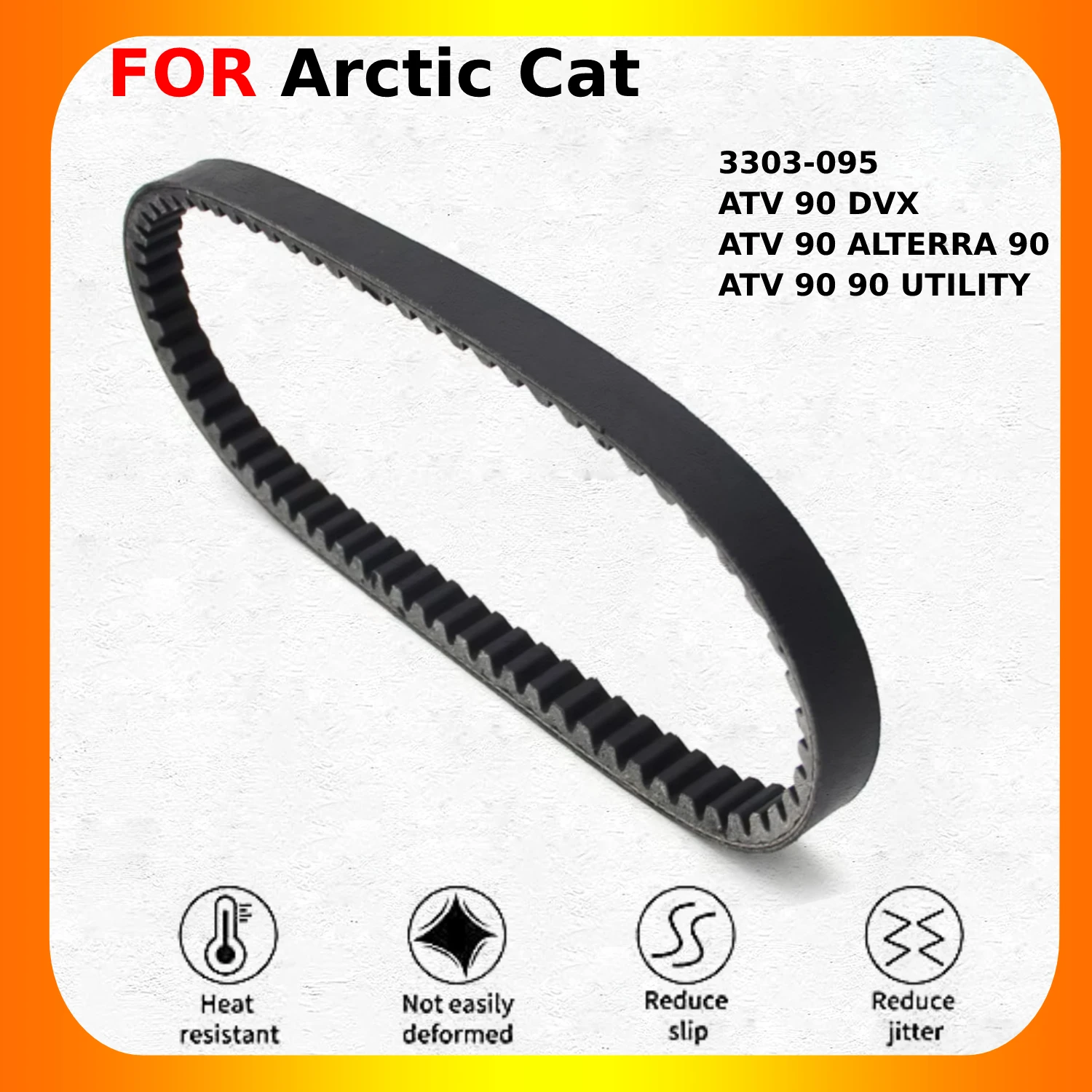 

Drive Belt Transfer Belt Clutch Belt For Arctic Cat ATV 90 DVX 2006-2014 ALTERRA 2017-2018 UTILITY 2006 2007 2008-2014 3303-095