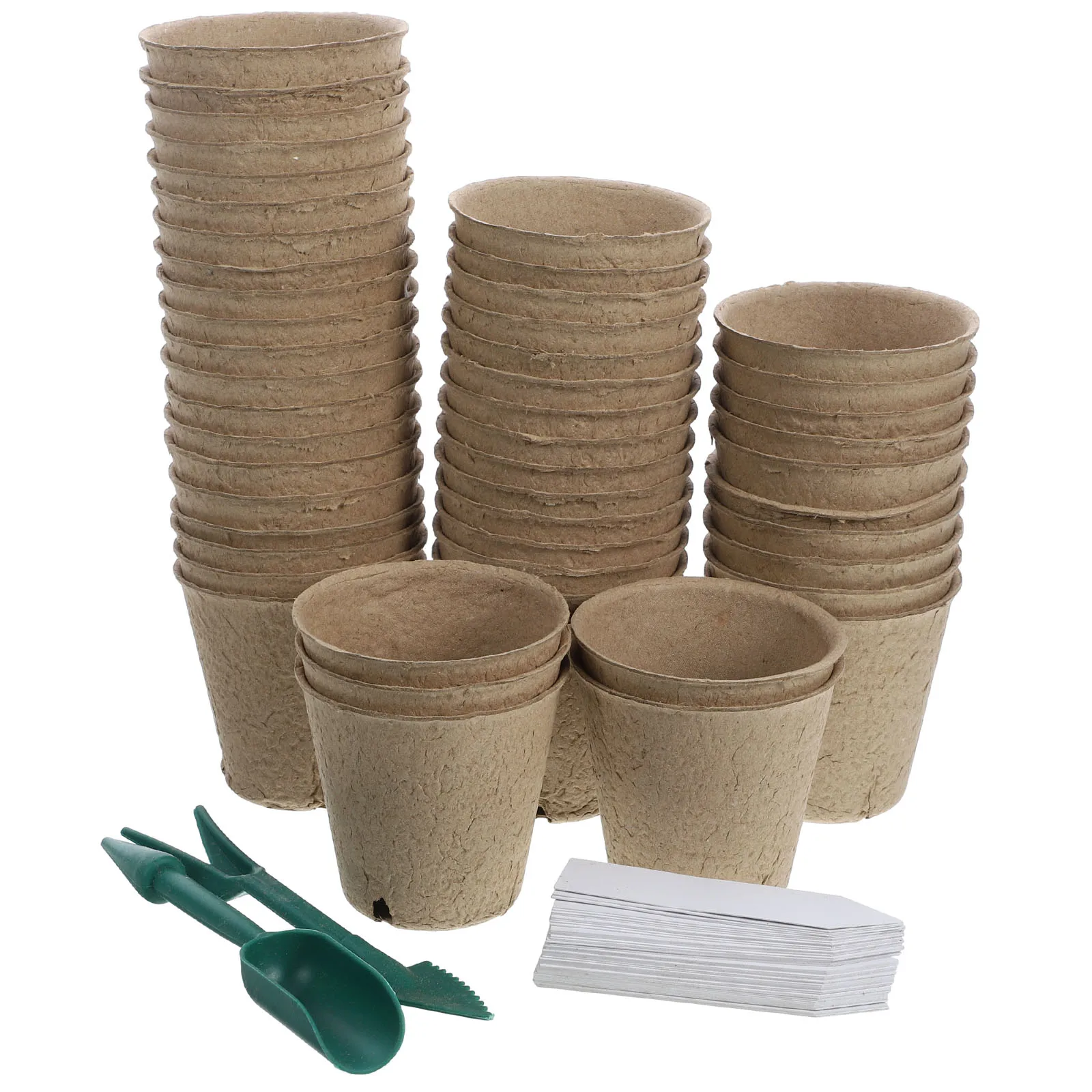 1 set Germination Flower Set Lightweight Planting Pots With Drainage Holes For Indoor Outdoor Garden Succulents Paper Nursing