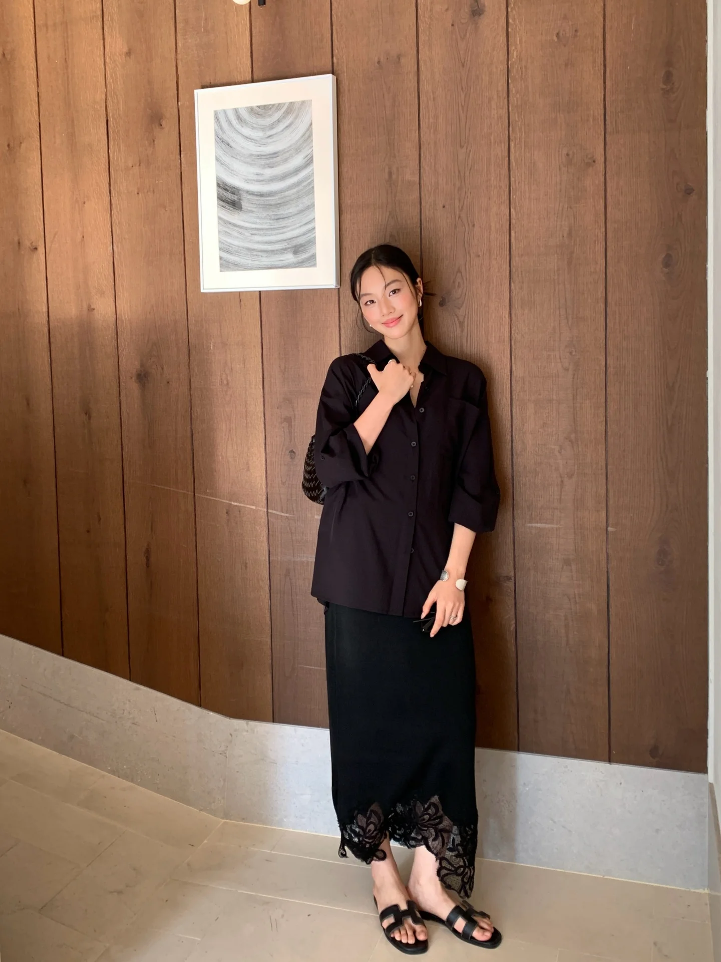 

Loose Long Sleeve Pure Color Women's Shirt TCCW Spring New Style Comfortable Commute Fashion Simple Style Casual Top