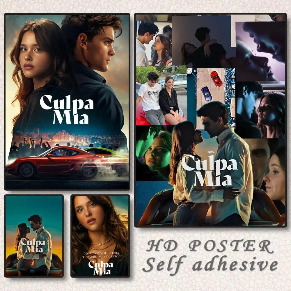 بلدي خطأ Culpa ميا الفيلم الكلاسيكي المشارك ملصق ذاتية اللصق لمكتب المنزل مسرح الفيلم جدار ديكور فني هدية رائعة