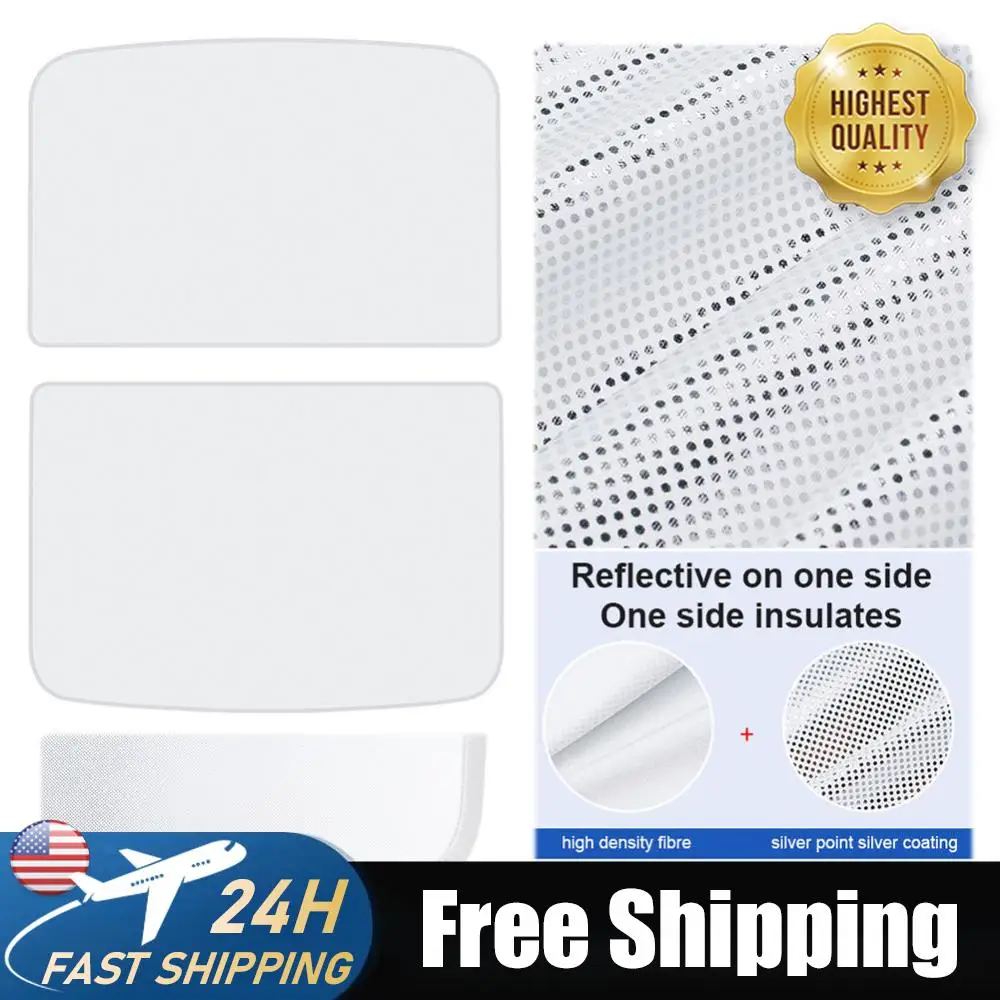 

Sun Roof Shade Ultraviolet Isolation Front & Rear Top Glass Window Roof Shade for Tesla Model 3 2024 Front Rear Sunroof
