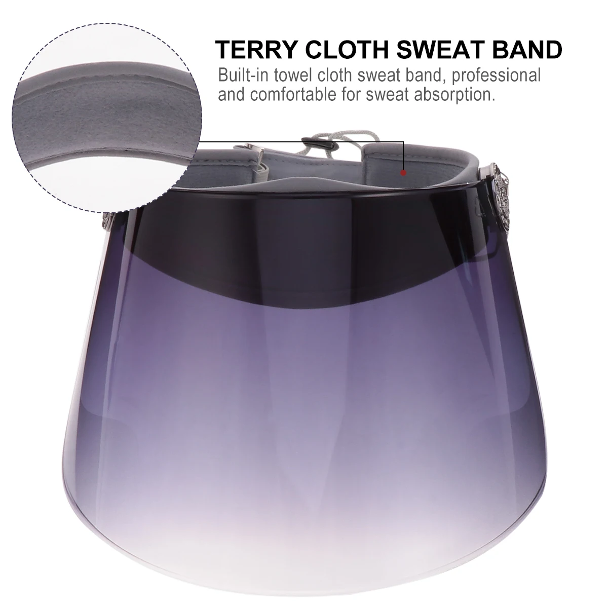 

Sun Visor UV Protection Hat Empty Cap Transparent Face Cover Outdoor Riding Dust-proof Breathable Fishing Hiking Sun Hat