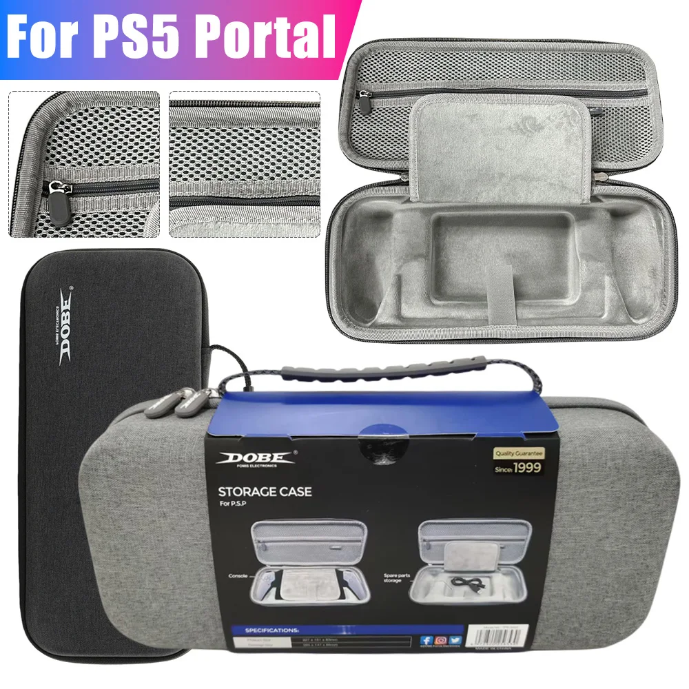 EVA Travel Carrying Case Shockproof Hard Shell Case Anti-Scratch with Mesh Pocket for  Portal