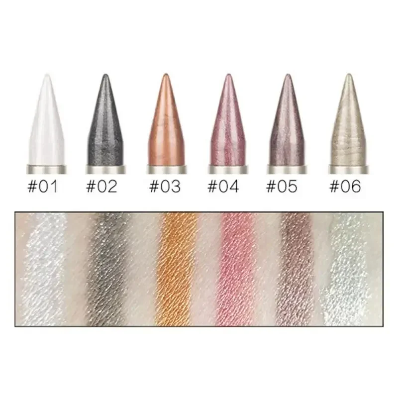 2 In 1 Glitter Long Lasting Waterproof Eyeliner Pencil Makeup Cosmetics Liquid Eyeliner Eyeshadow Pen Single Colored Pearl