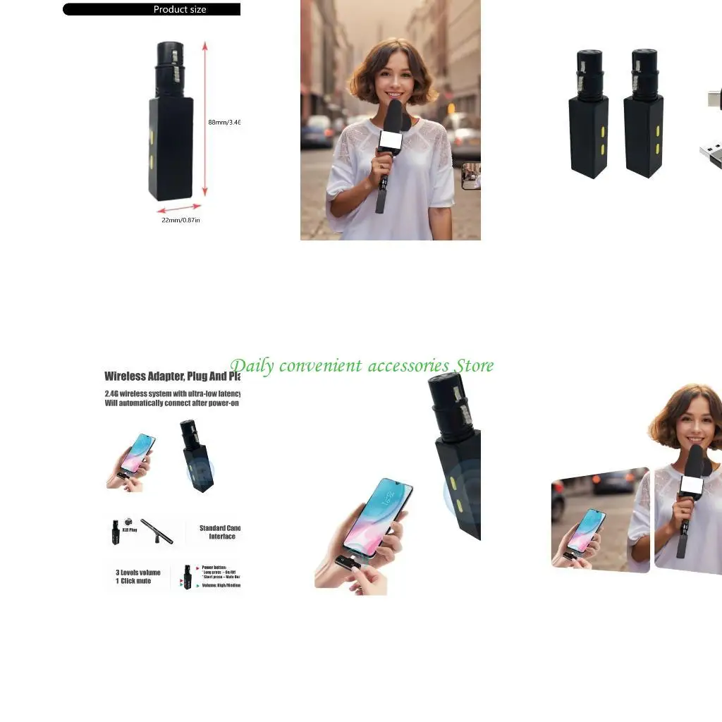 

97QB Проводные беспроводные микрофоны Конвертеры Микрофонные передатчики Приемник