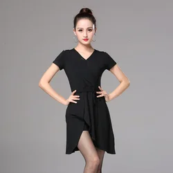 Latin Dance Dress Women Line Dance Clothing Dresses Samba Skirt Dancing Competition Costume Girl New Tops Practice Stage Wear
