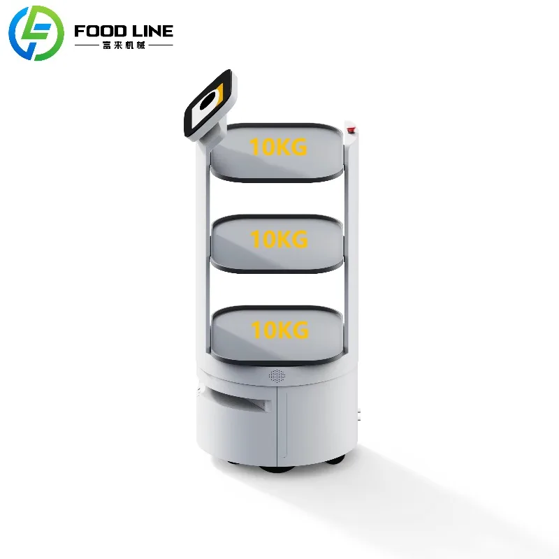 نظام توصيل صينية الطعام الأوتوماتيكية لروبوت تقديم المطاعم الذكي للفنادق وأعمال تقديم الطعام