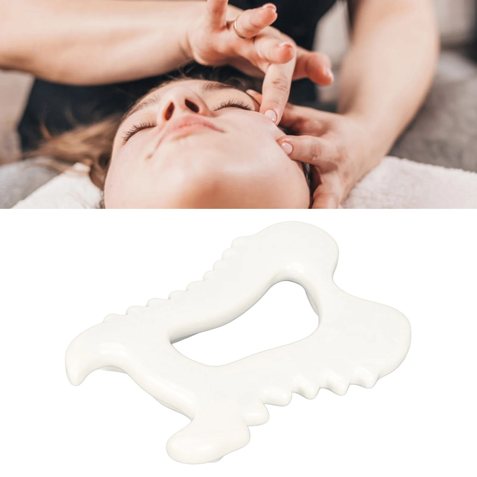 

Gua Sha Massage Scraping Tool Ceramic Antistatic Good Thermal Conductivity Tissue Mobilization Tool for Body