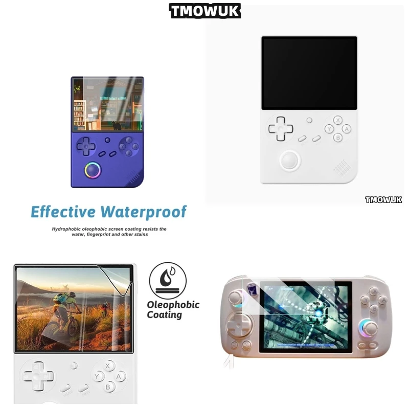 

​​For ANBERNIC RG40 XXV RG40 XXH RG406V Rock Hard 9H Screen Protector, HD Tempered Glass Guard​​