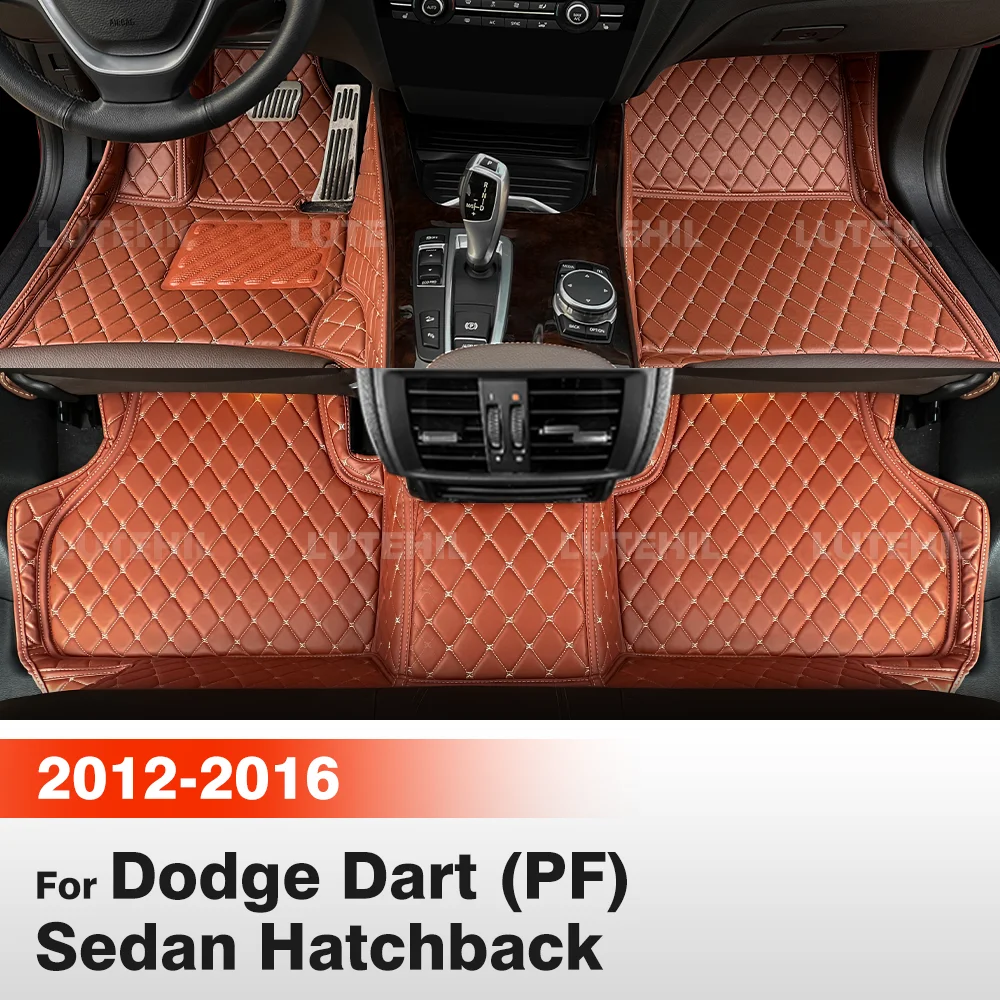 

Автомобильные коврики для Dodge Dart (PF) Sedan Hatchback 2012-2016, подушечки для ног, всепогодные коврики, полный комплект, автомобильные коврики