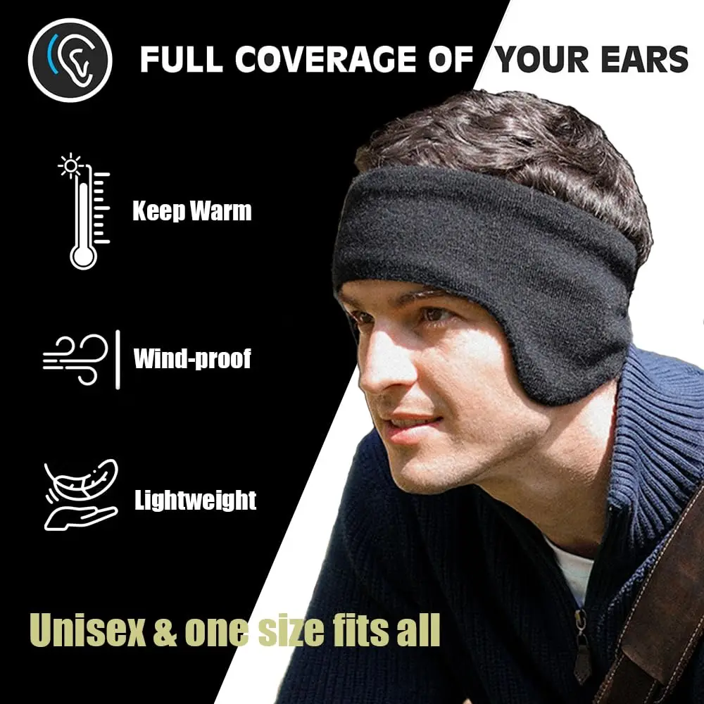 1/2/3 PCS Warmers Earmuffs Wind Resistant Double Insulation Workout Earmuffs Prevent Cold Ski Cycling Ear Warmers Headband