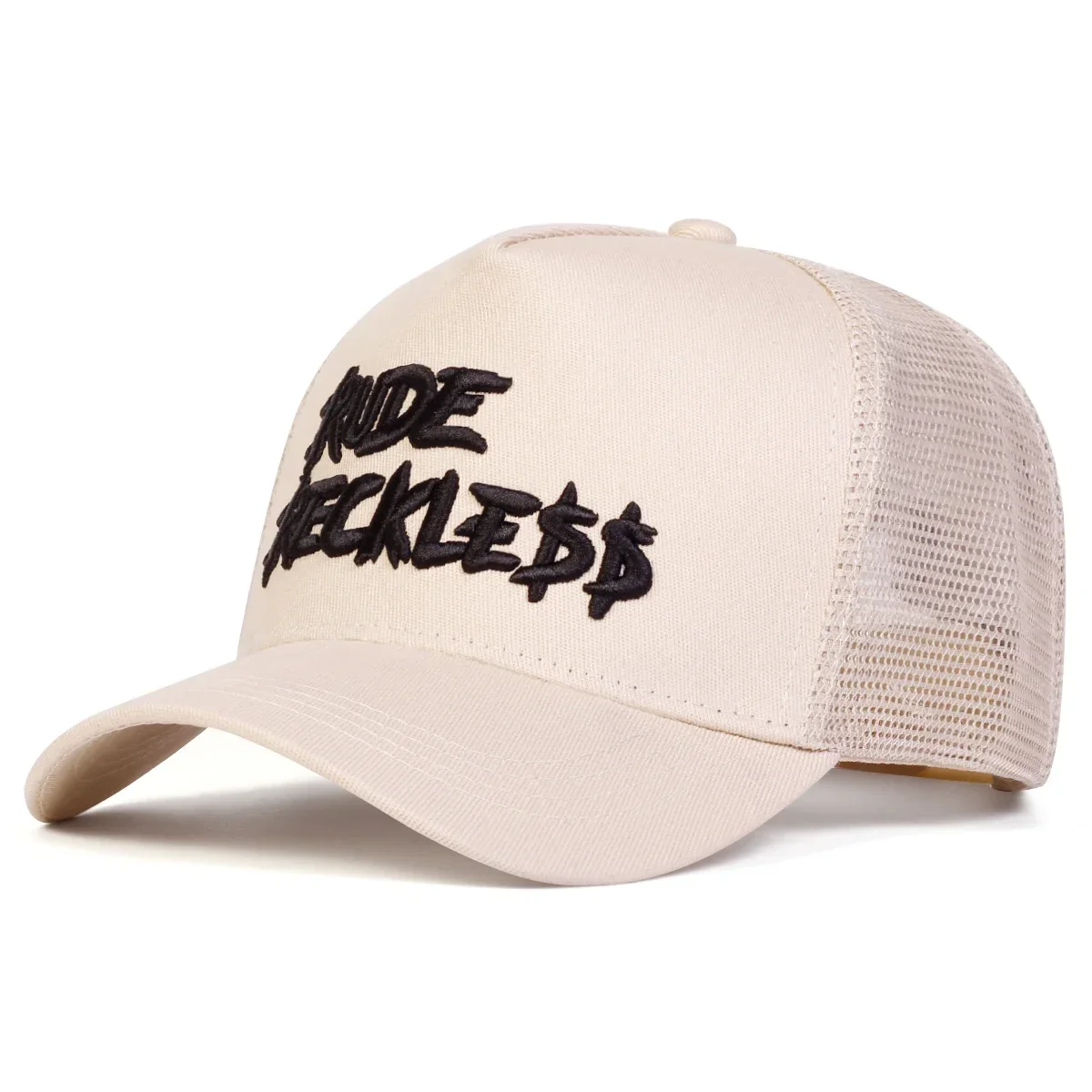 Бейсбольные сетчатые кепки унисекс с вышивкой букв RUDE RECKLE, весенне-летние уличные регулируемые повседневные шапки, солнцезащитная шляпа, спортивная кепка