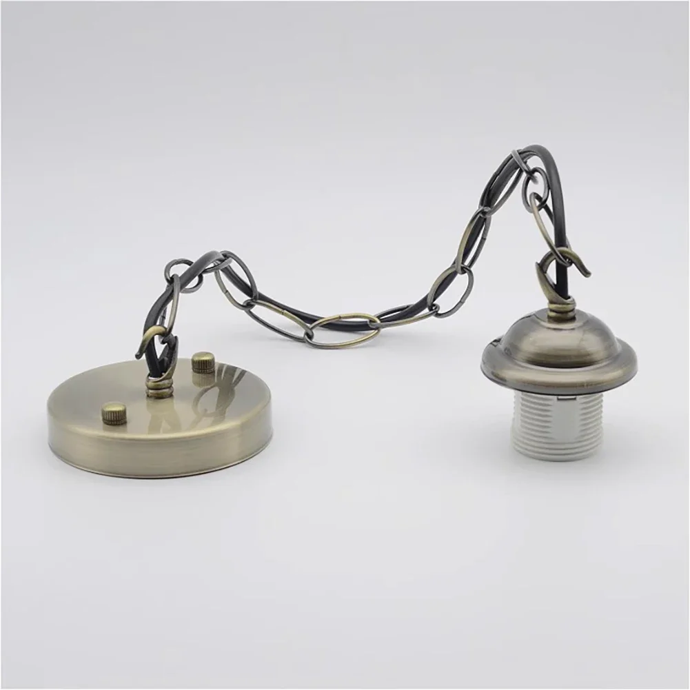 Retro Vintage Edison E27 Screw Bulb 110V 220V Ceiling Light Metal Iron Plating Lamp Bulb Holder Pendant Lighting Socket