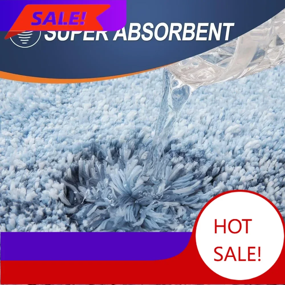 

BestsellerLuxurious 70x46cm Microfiber Bath Mat with Plush Softness, Rubber Base, Fast Drying, and Machine Washable Feature