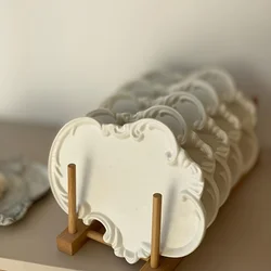 1pc Vintage Tray Silicone Tray Molds For Epoxy Casting, Vintage Plate Jewelry Holder Container Dish Tray Silicone Mold