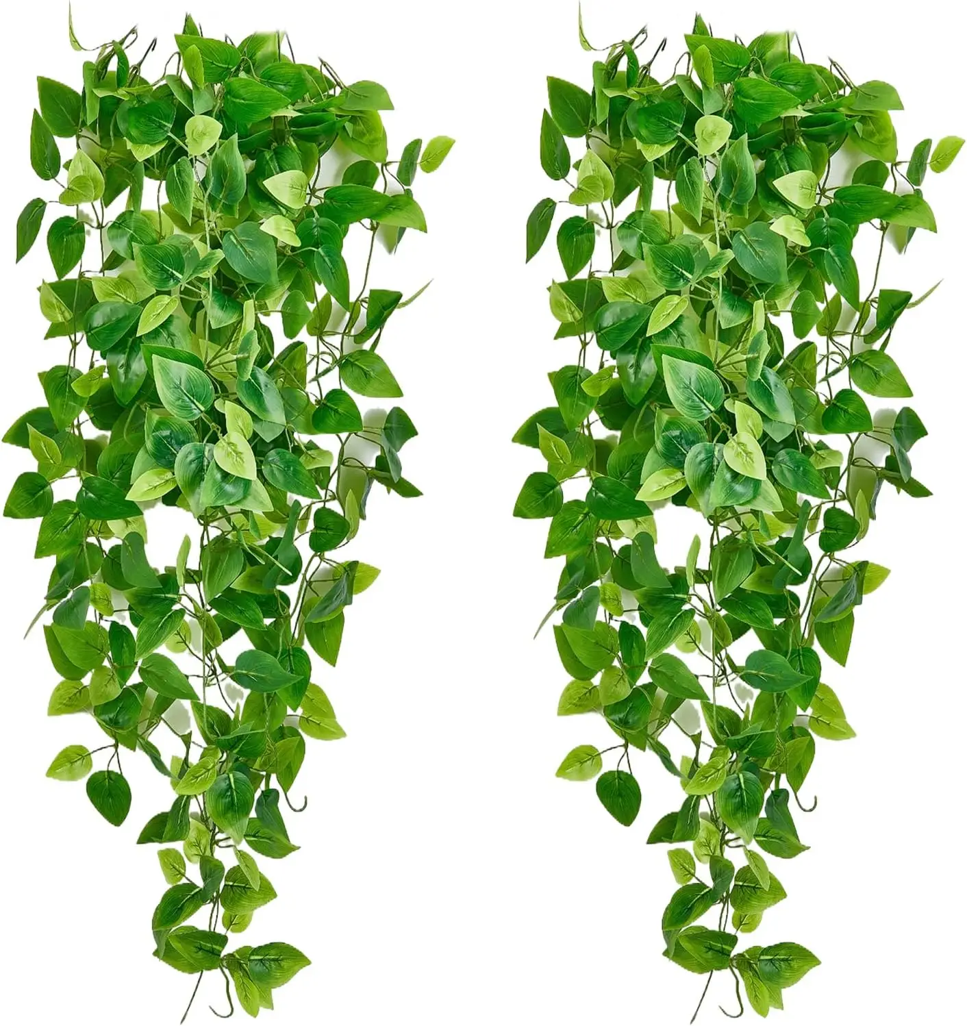 2pcs Fake Hanging Ivy Plants, 3.6ft Artificial Greenery Garlands for Home Wall Decor Indoor Outdoor