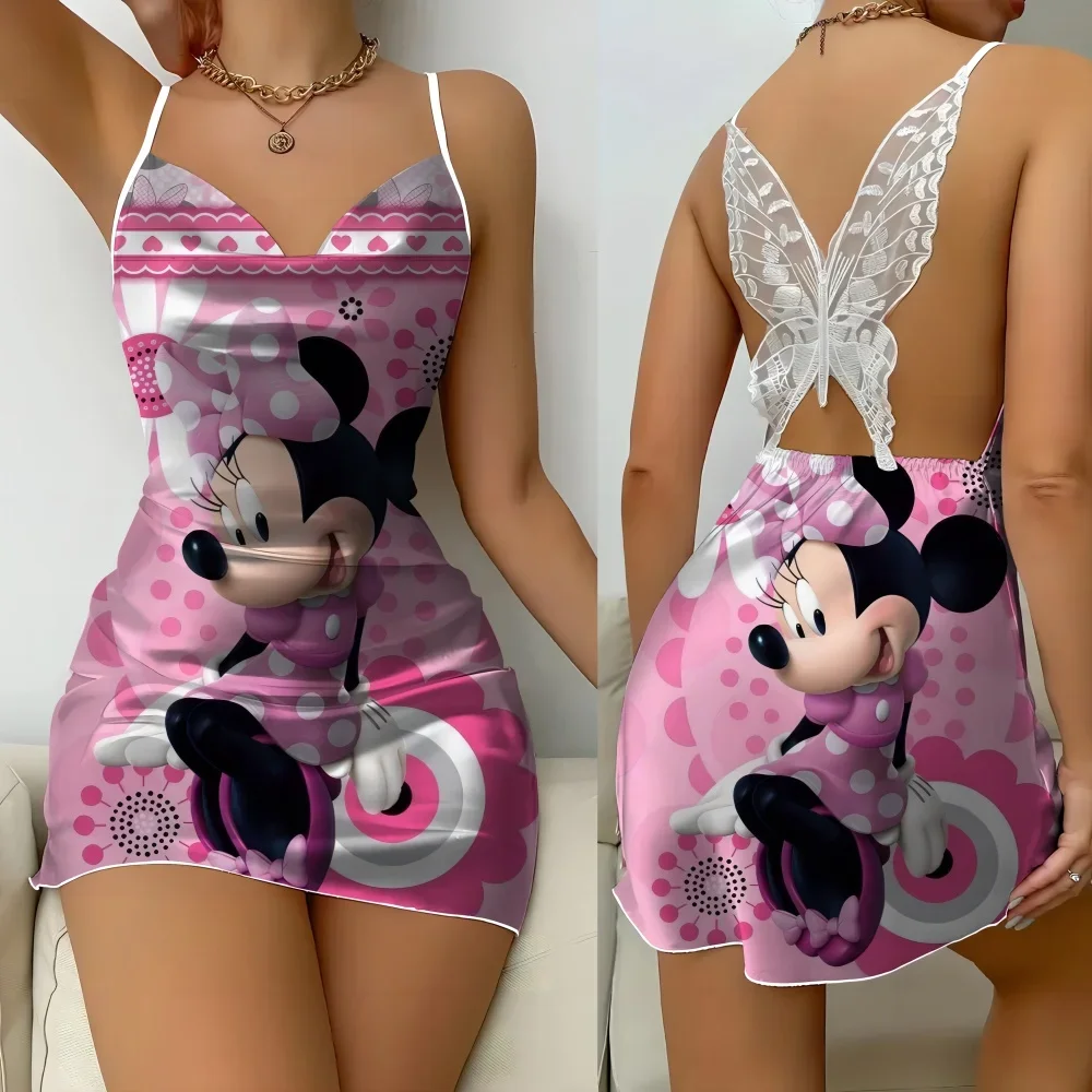 Mode Nachtkleding Voor Vrouwen Sexy Hete Vrouwelijke Slaapjurk Zomer Comfortabele Mouwloze Vrouwen Pyjama Met Cartoon Patroon