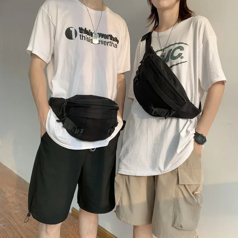Petit sac à bandoulière pour vêtements de travail Harajuku, sac de poitrine unisexe INS Street, sac de taille polyvalent pour hommes, Design imperméable, Style INS