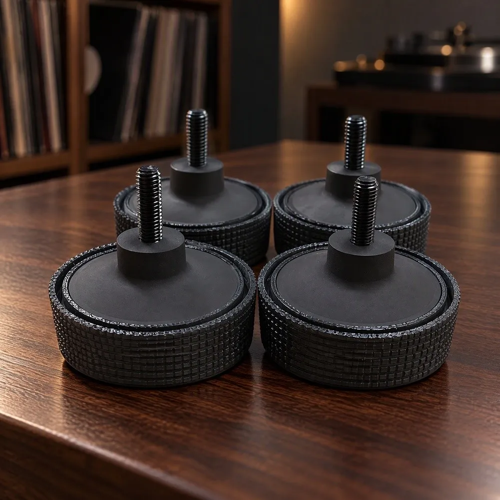 Turntable Damping Pads Set of 4 for Technics For SL-1200 For SL-1210 For MK2 MK5 MK6 and Common Vinyl Player Models