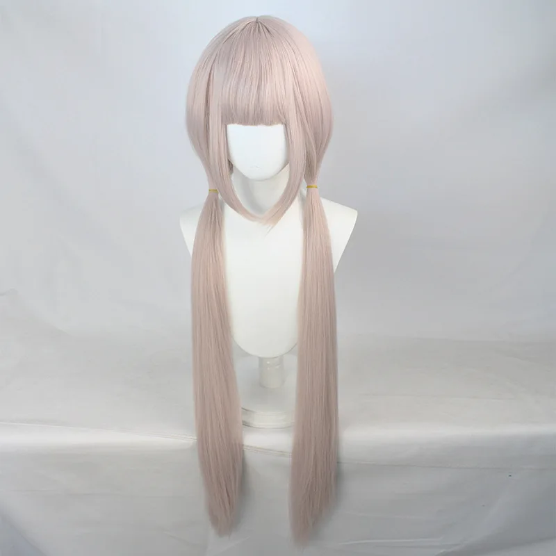 Anime NEKOPARA Vanilla Cosplay Wig Long Vanilla Light Pink Heat Resistant Synthetic Hair Wig