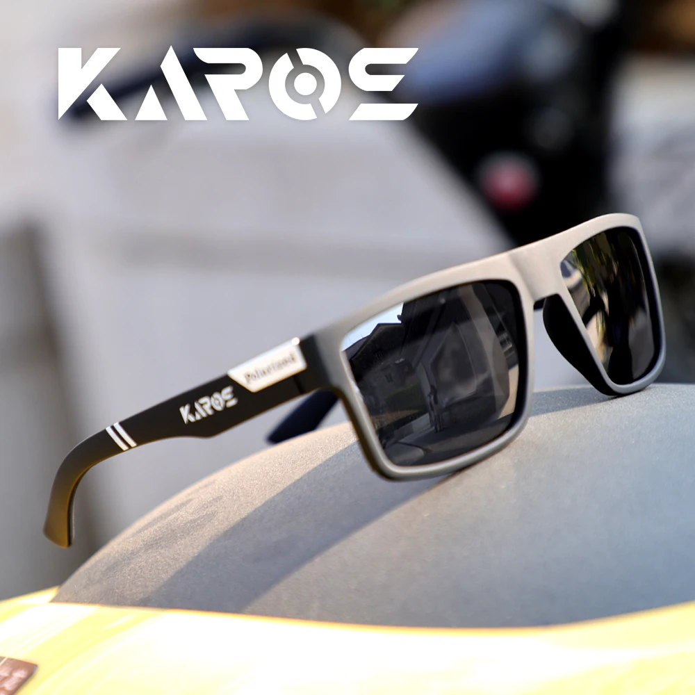 KAROS Fashion Polarized Sunglasses Men Women Luxury Driving Fishing Travel Vintage Square Sun Glasses For Man UV400 Eyewear image 4
