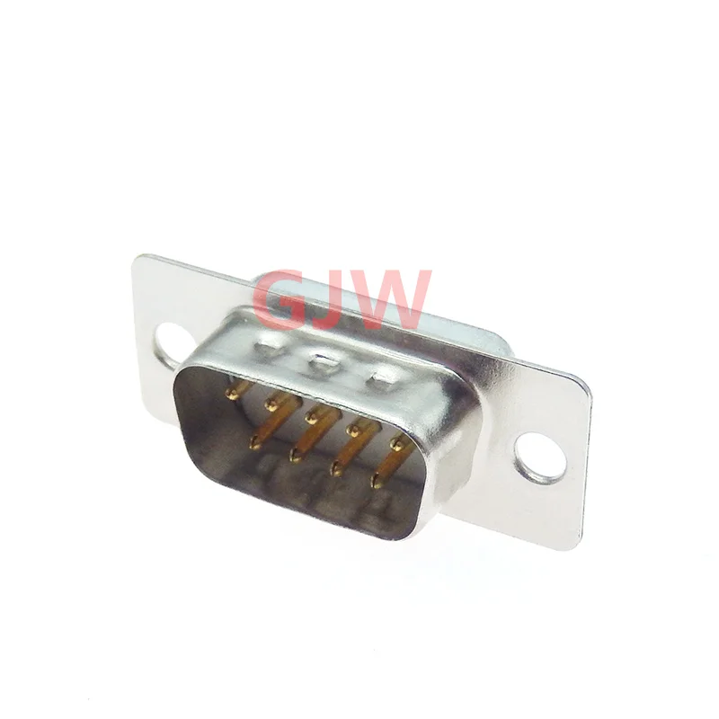 10pcs D-SUB 9 Pin Male Female Standard Solder Type 9P Connector DIP Mount Serial Port Adapter 2 Rows DB9