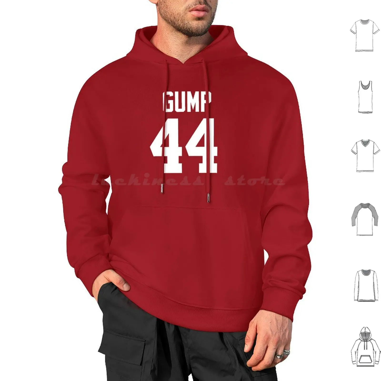 Forrest Gump Jersey Shirt Hoodie cotton Long Sleeve Forrest Gump Gump 44 Bama Forrest Run Forrest Run Bubba Bubba Gump