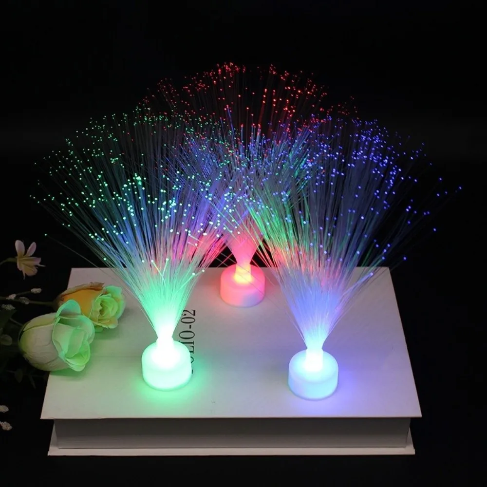 Creative Multicolor LED Fiber Optic Light Starry Sky Color-Changing Night Lamp Atmosphere Lamps Home Decor